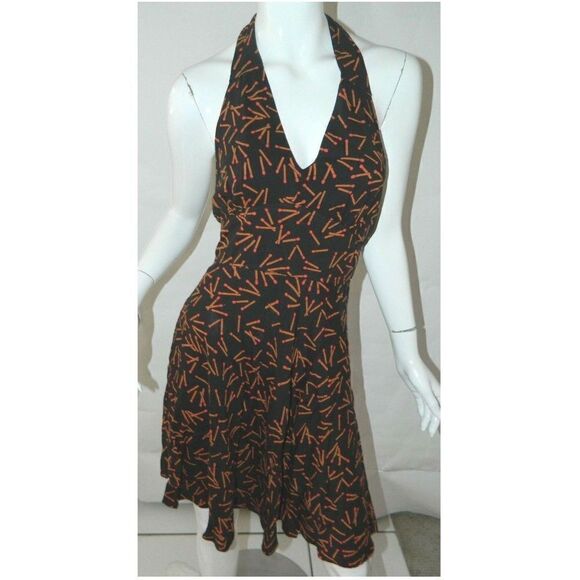 Viva Vena Halter Dress Matchsticks Mid-Calf Size 6 - Picture 2 of 8